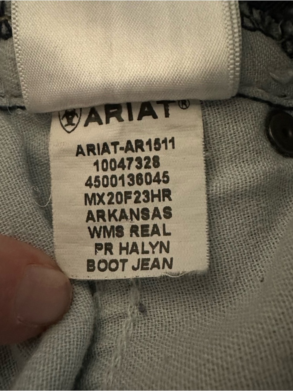 Ariat Women's REAL Perfect Rise Halyn Boot Cut Jeans 31 L - Picture 10 of 10